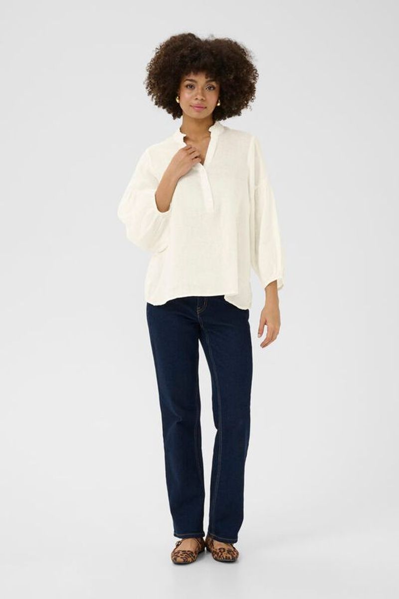 NYSSA Molly Linbluse Spring Gardenia
