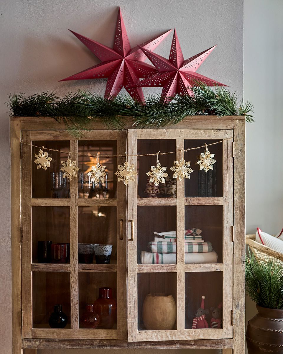 RIKO Vitrineskap Natur