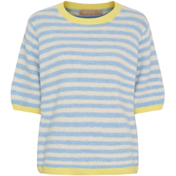 Hovedbilde RUTH Genser m Striper Celeste